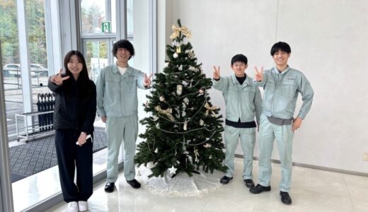 2024年クリスマスツリーを設置しました！